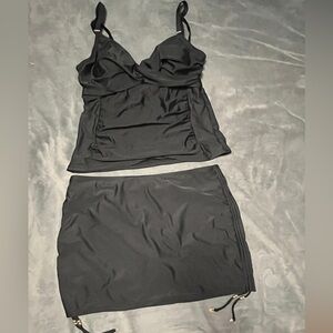 2 piece Tankini with Swim Skirt 3X Nicole Miller